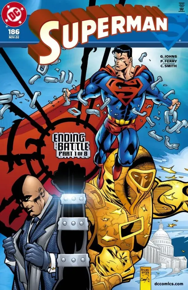 Cover of Superman #186