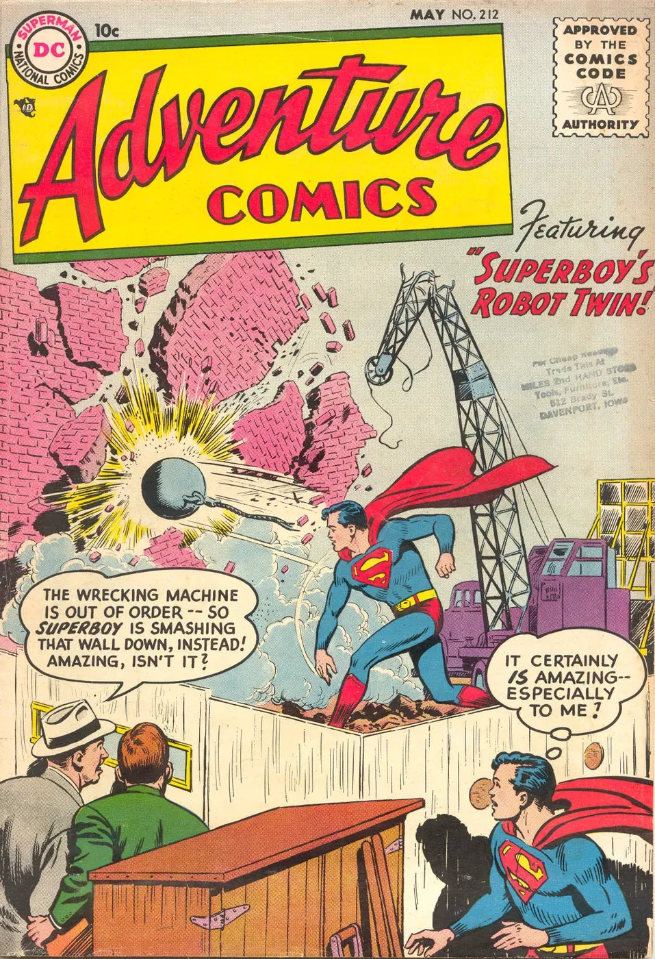 Cover of Adventure Comics #212
