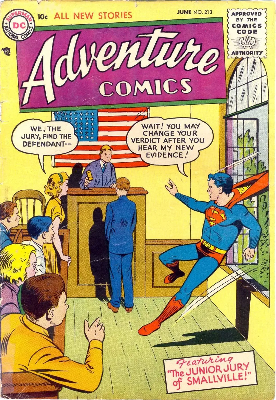 Cover of Adventure Comics #213