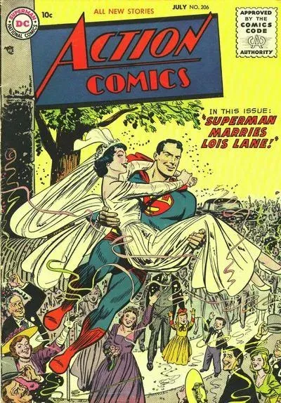 Cover of Action Comics #206