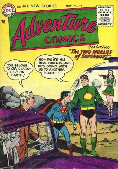 Cover of Adventure Comics #218
