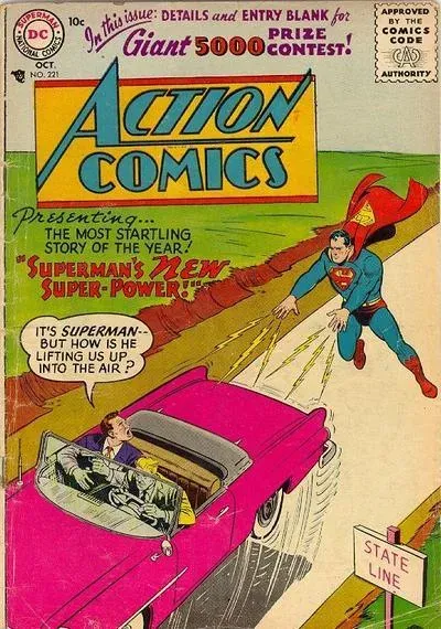 Cover of Action Comics #221