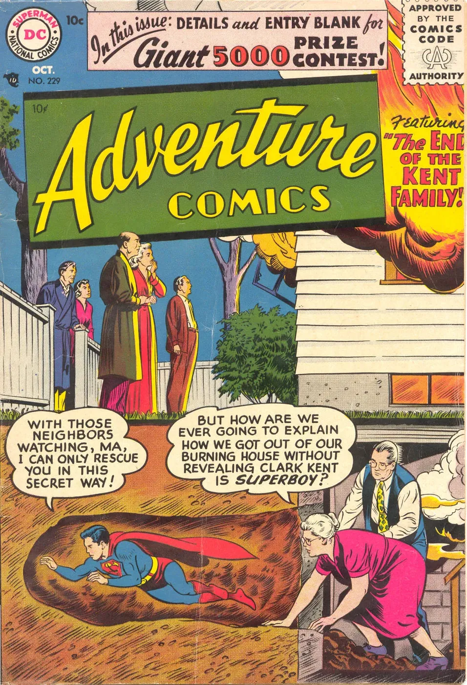 Cover of Adventure Comics #229