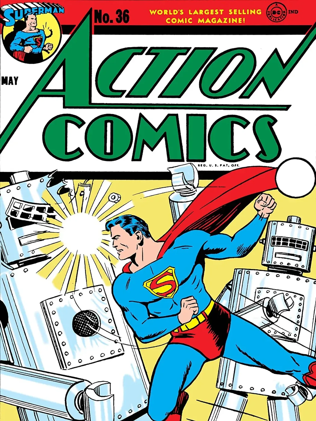 Cover of Action Comics #36
