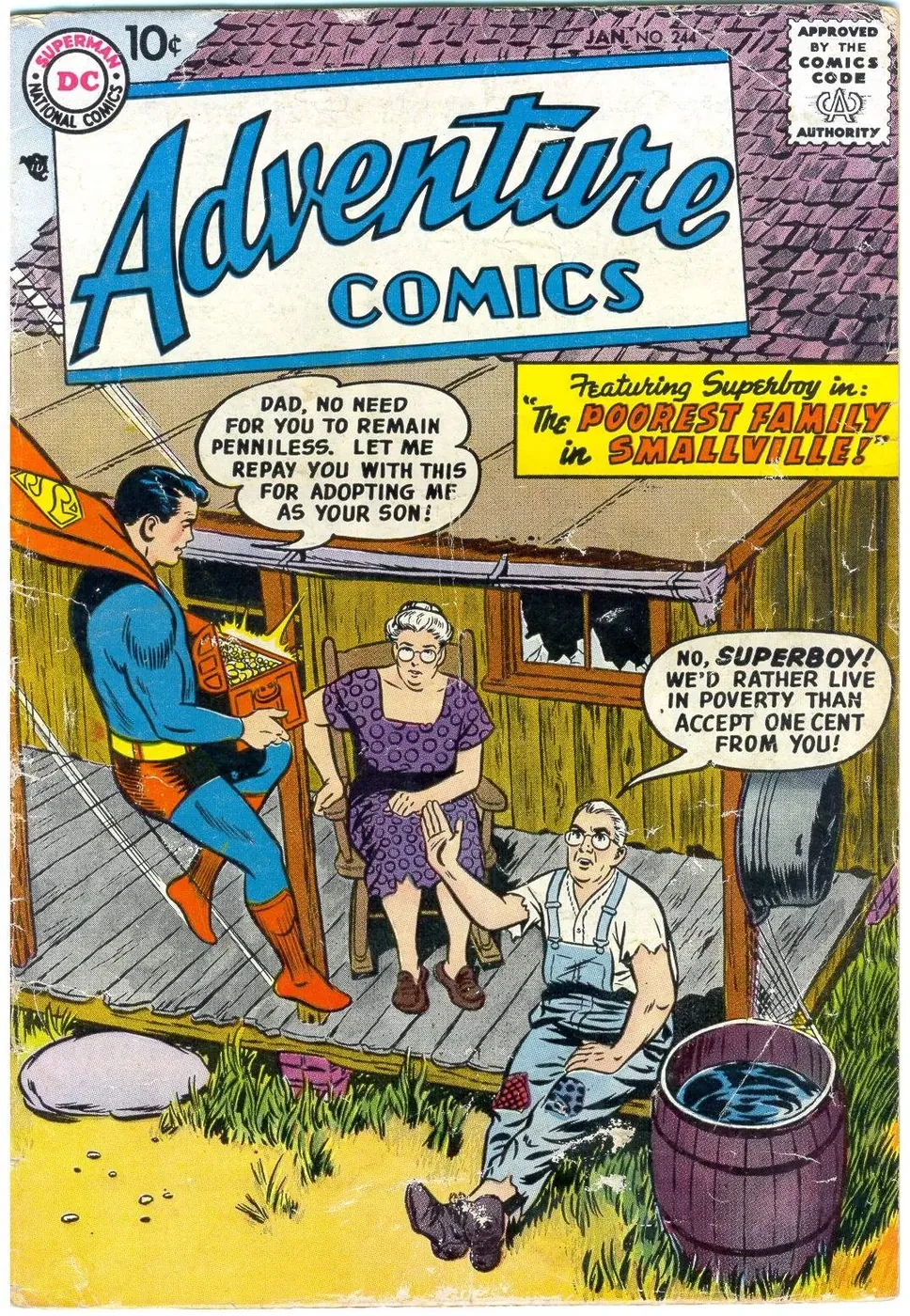 Cover of Adventure Comics #244