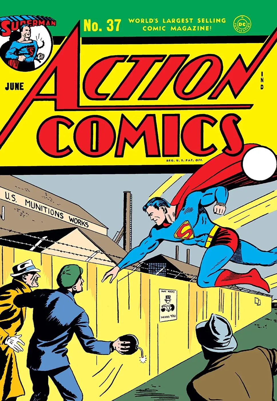 Cover of Action Comics #37