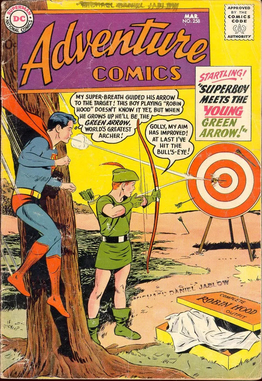 Cover of Adventure Comics #258