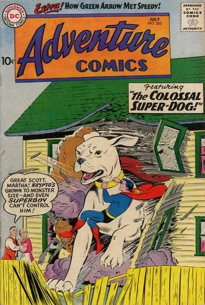 Cover of Adventure Comics #262