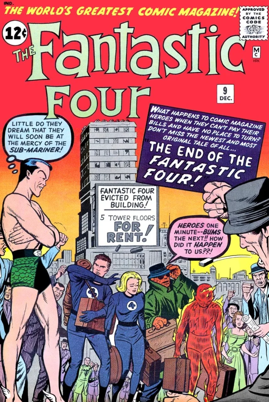 Cover of Fantastic Four #9
