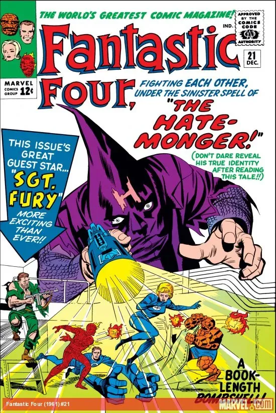Cover of Fantastic Four #21