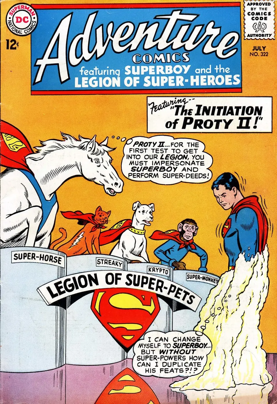 Cover of Adventure Comics #322