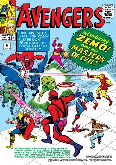 Cover of The Avengers #6