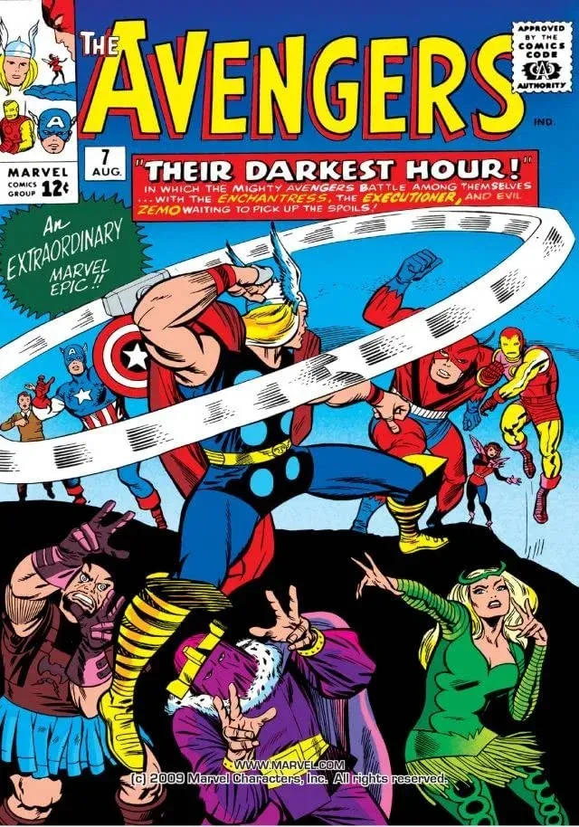 Cover of The Avengers #7