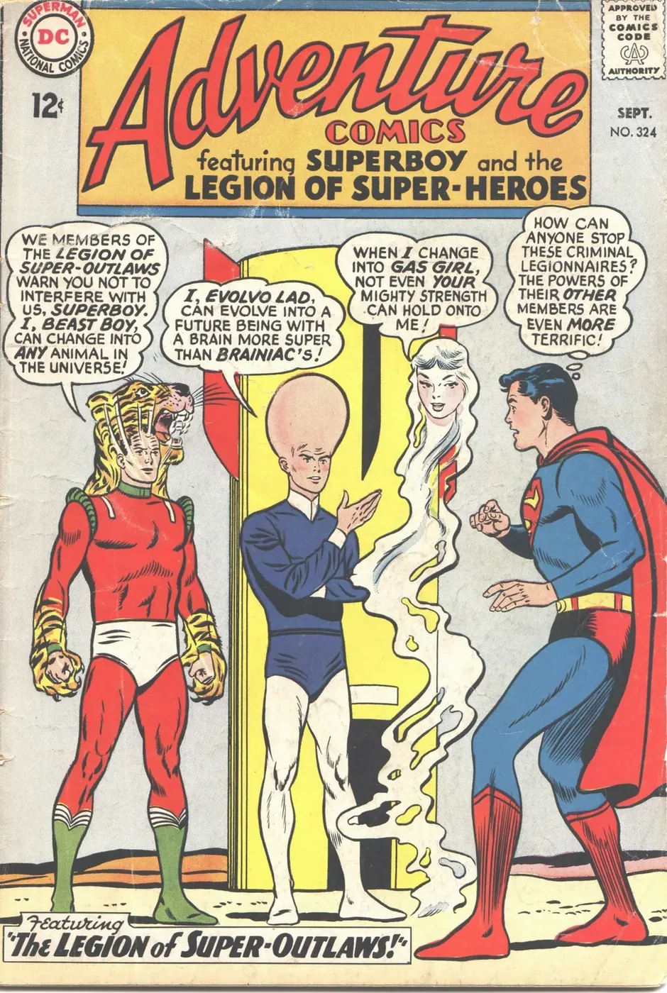 Cover of Adventure Comics #324