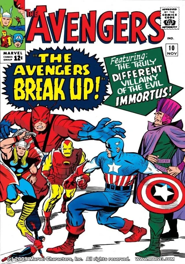 Cover of The Avengers #10