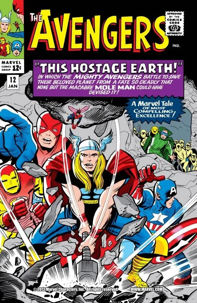 Cover of The Avengers #12