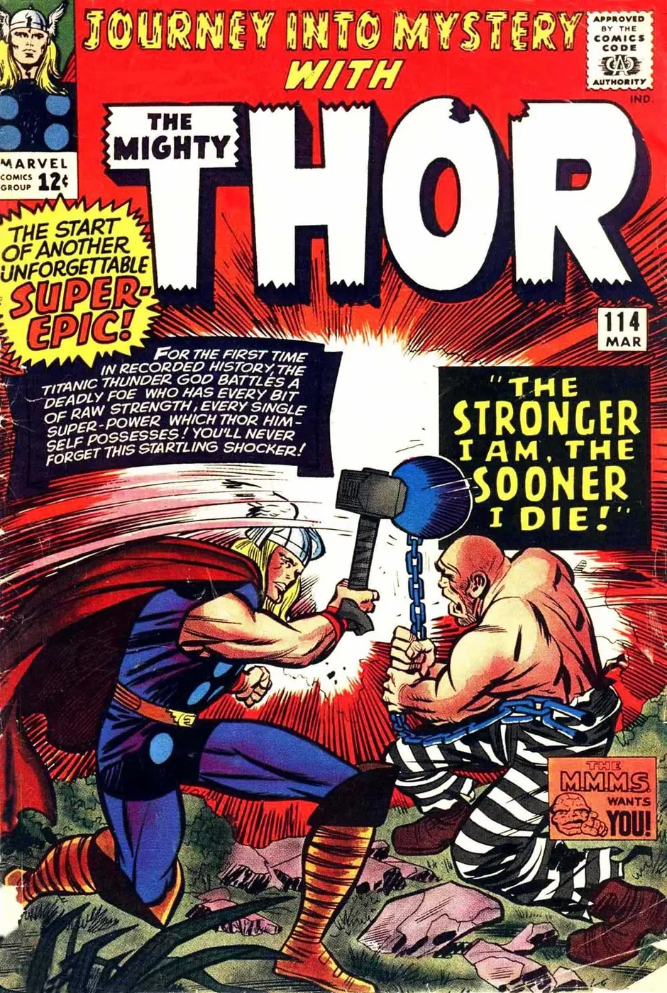 Cover of Journey into Mystery #114
