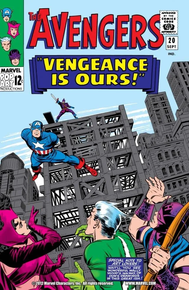 Cover of The Avengers #20