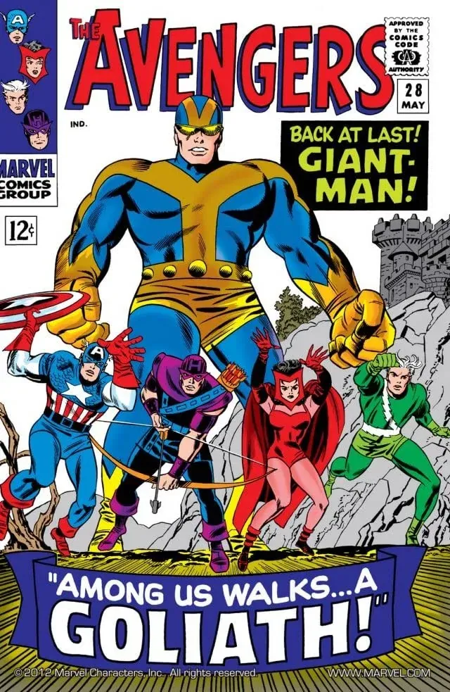 Cover of The Avengers #28