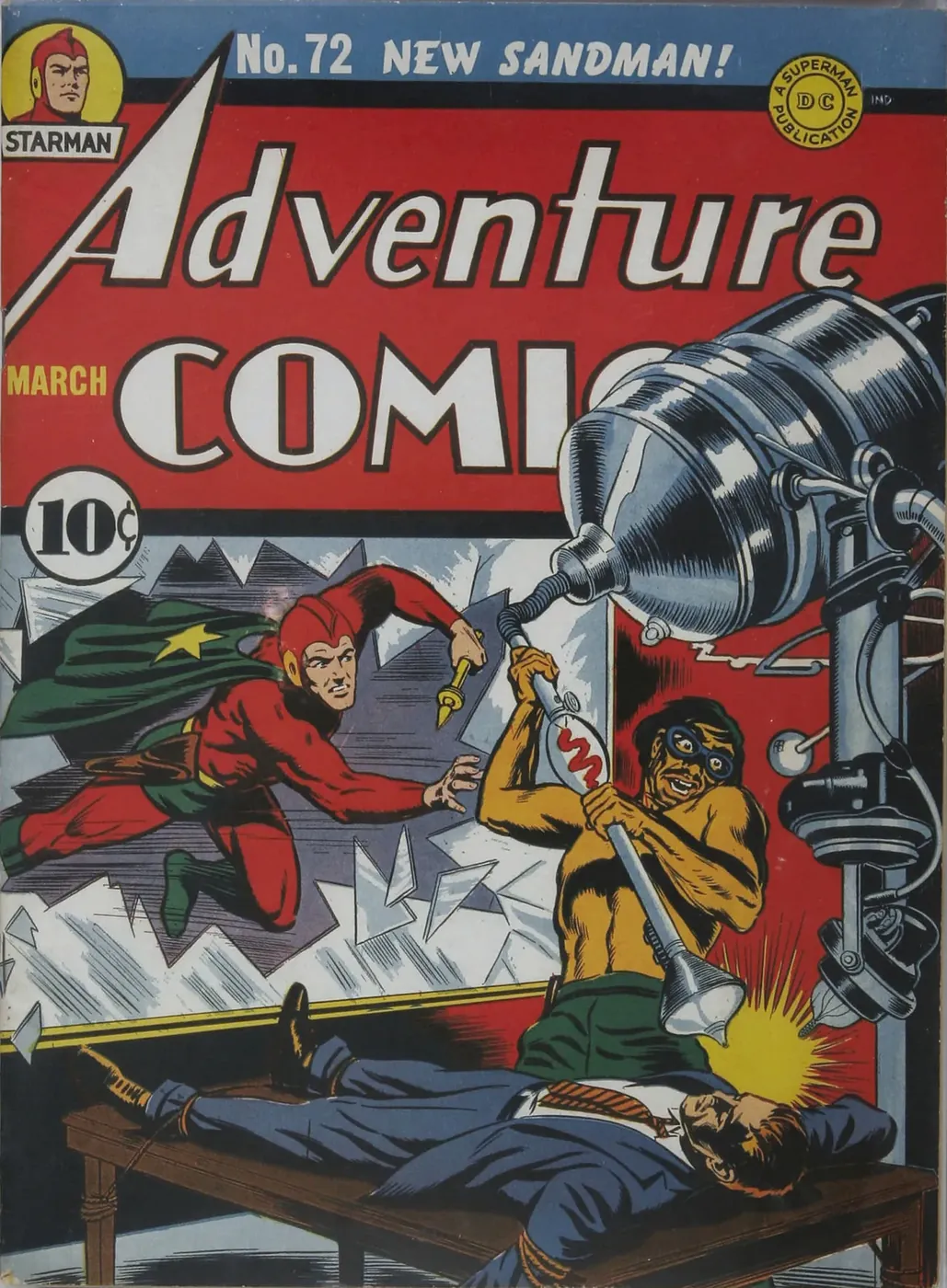 Cover of Adventure Comics #72