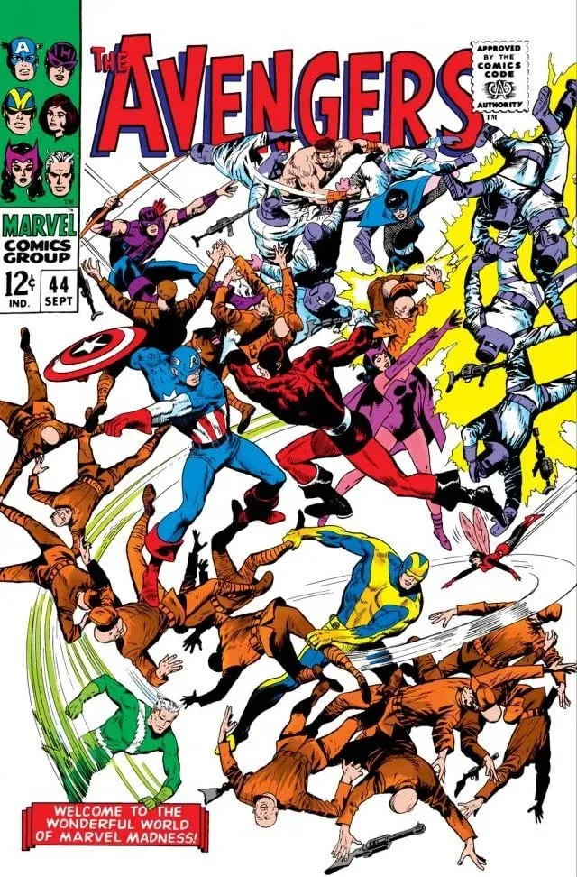 Cover of The Avengers #44
