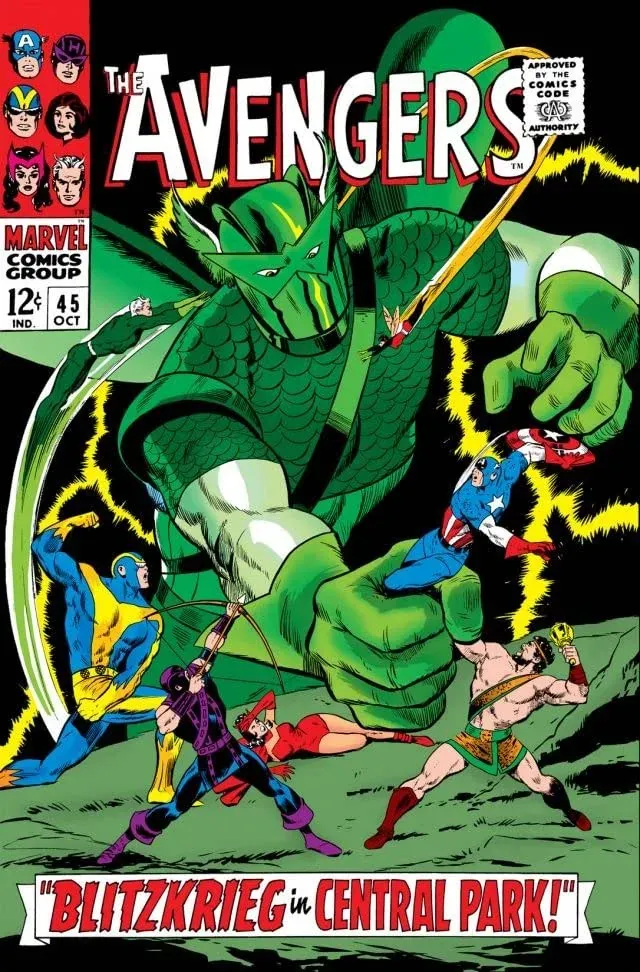 Cover of The Avengers #45
