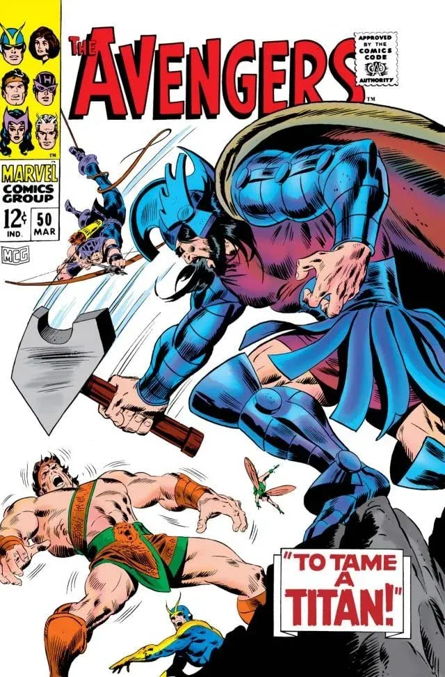 Cover of The Avengers #50