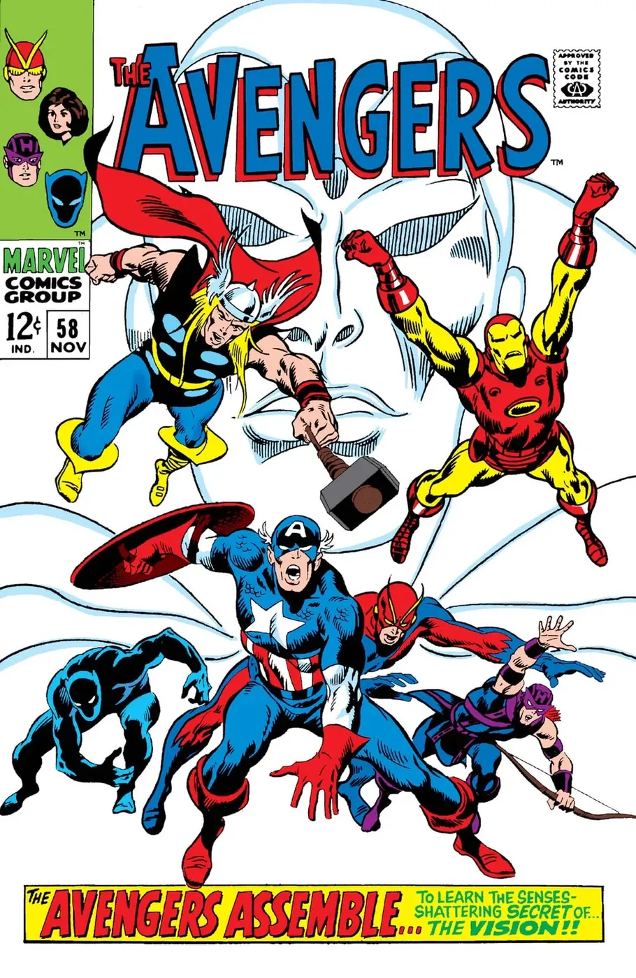 Cover of The Avengers #58