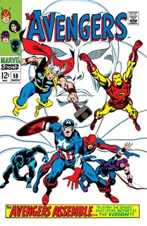 Cover of The Avengers #58