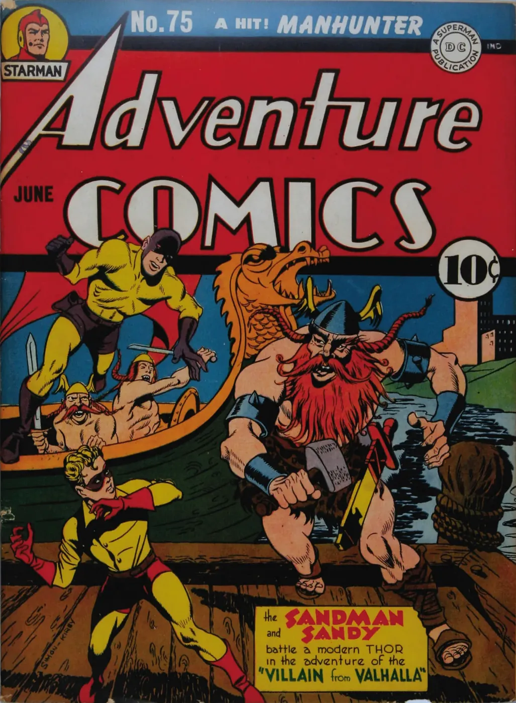 Cover of Adventure Comics #75