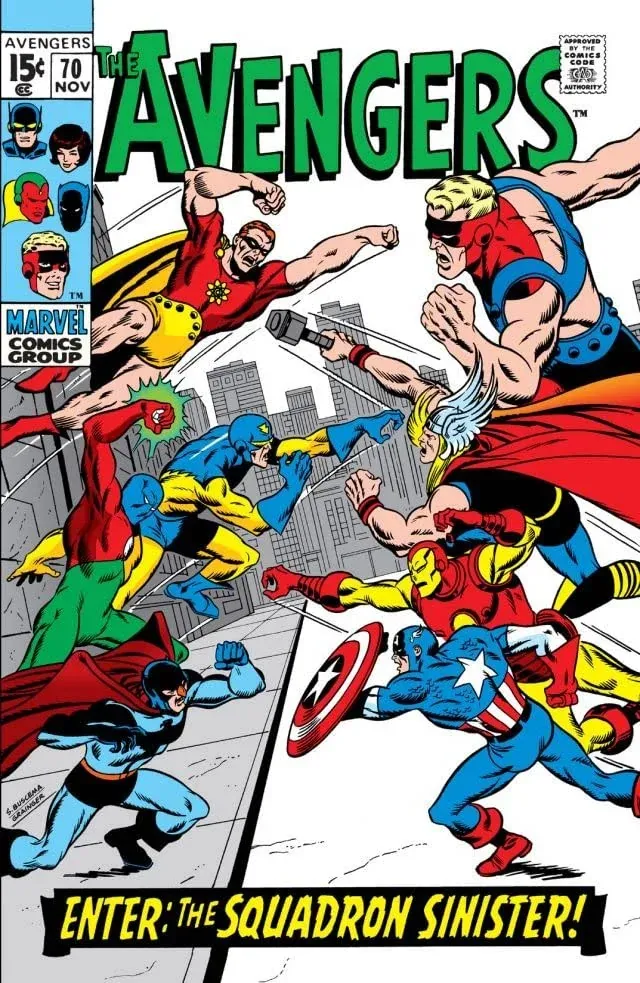 Cover of The Avengers #70
