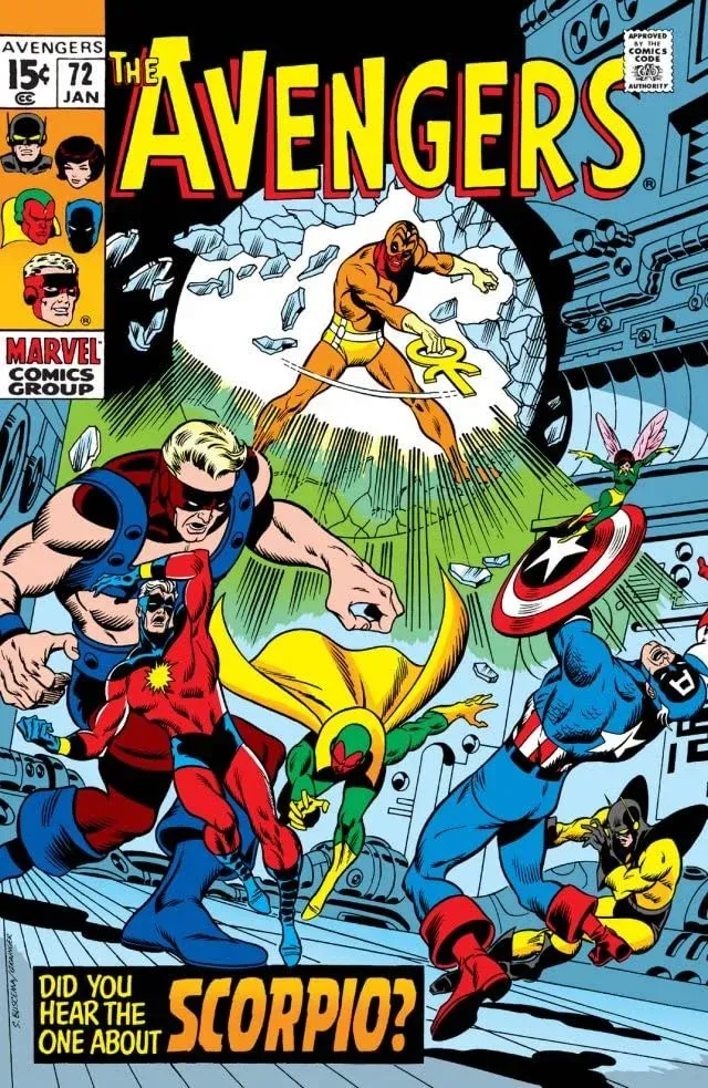 Cover of The Avengers #72