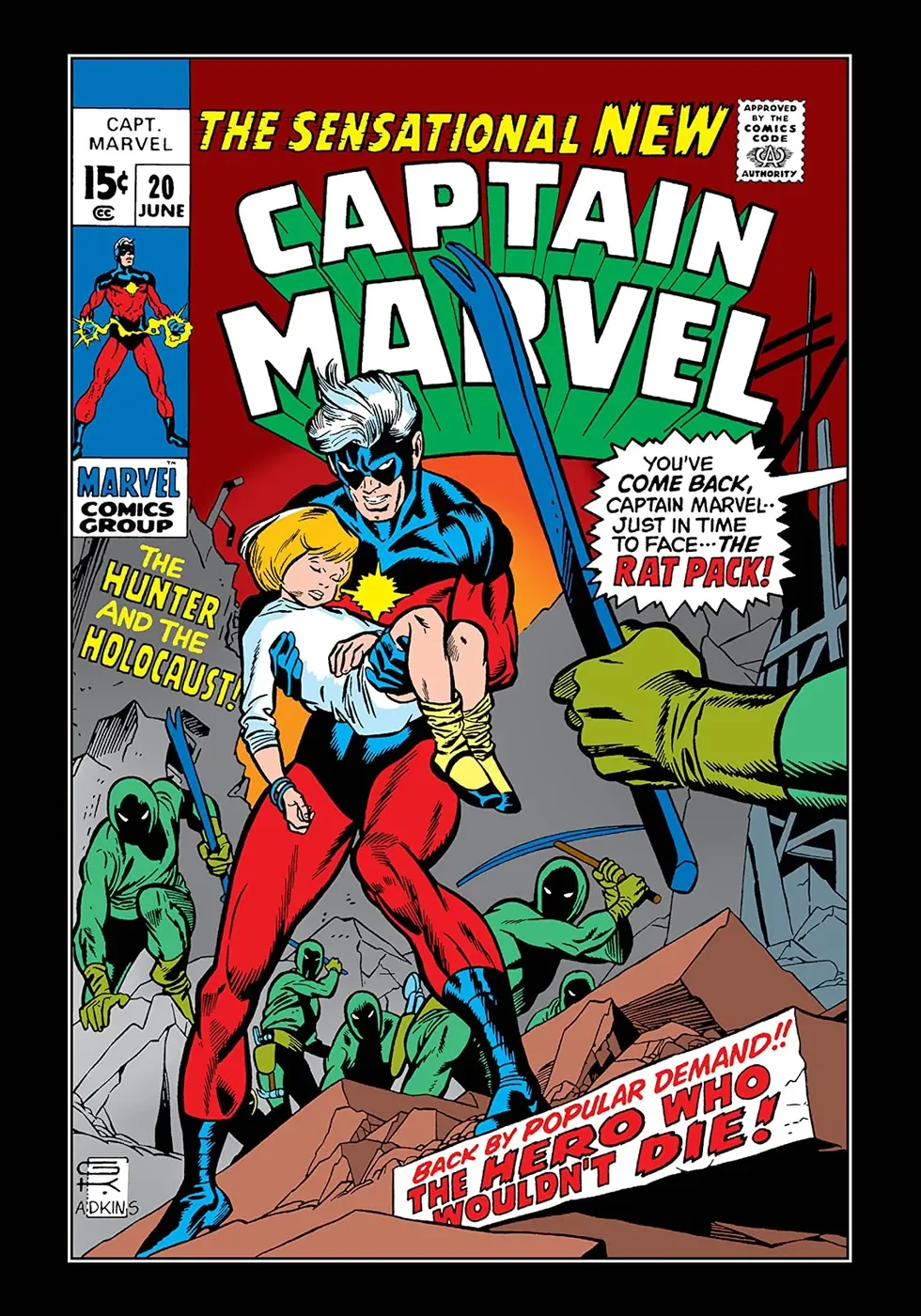 Cover of Captain Marvel #20