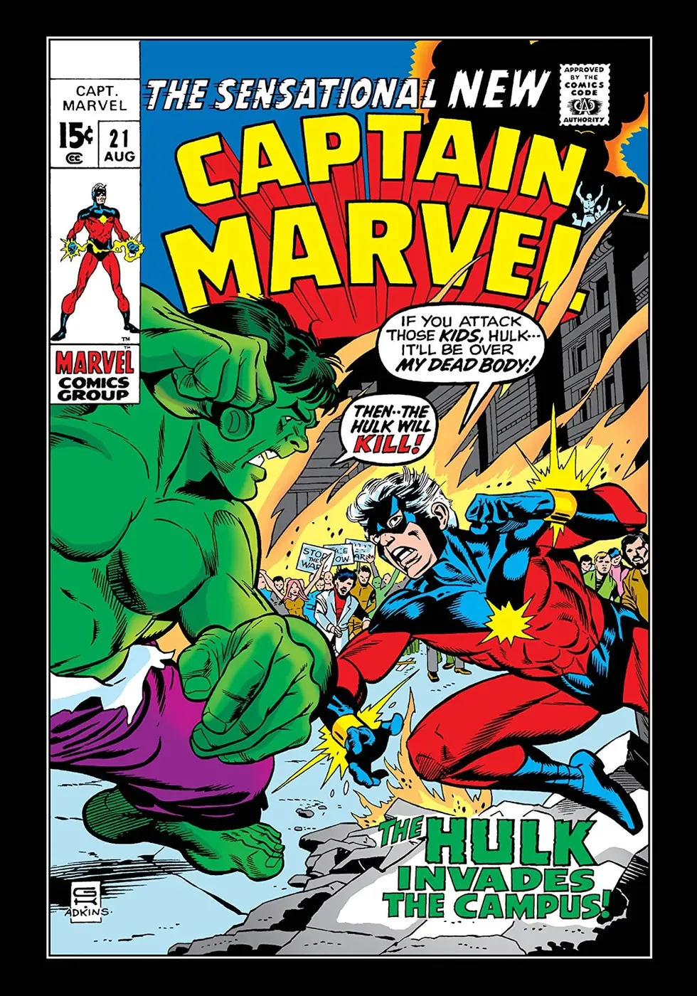 Cover of Captain Marvel #21