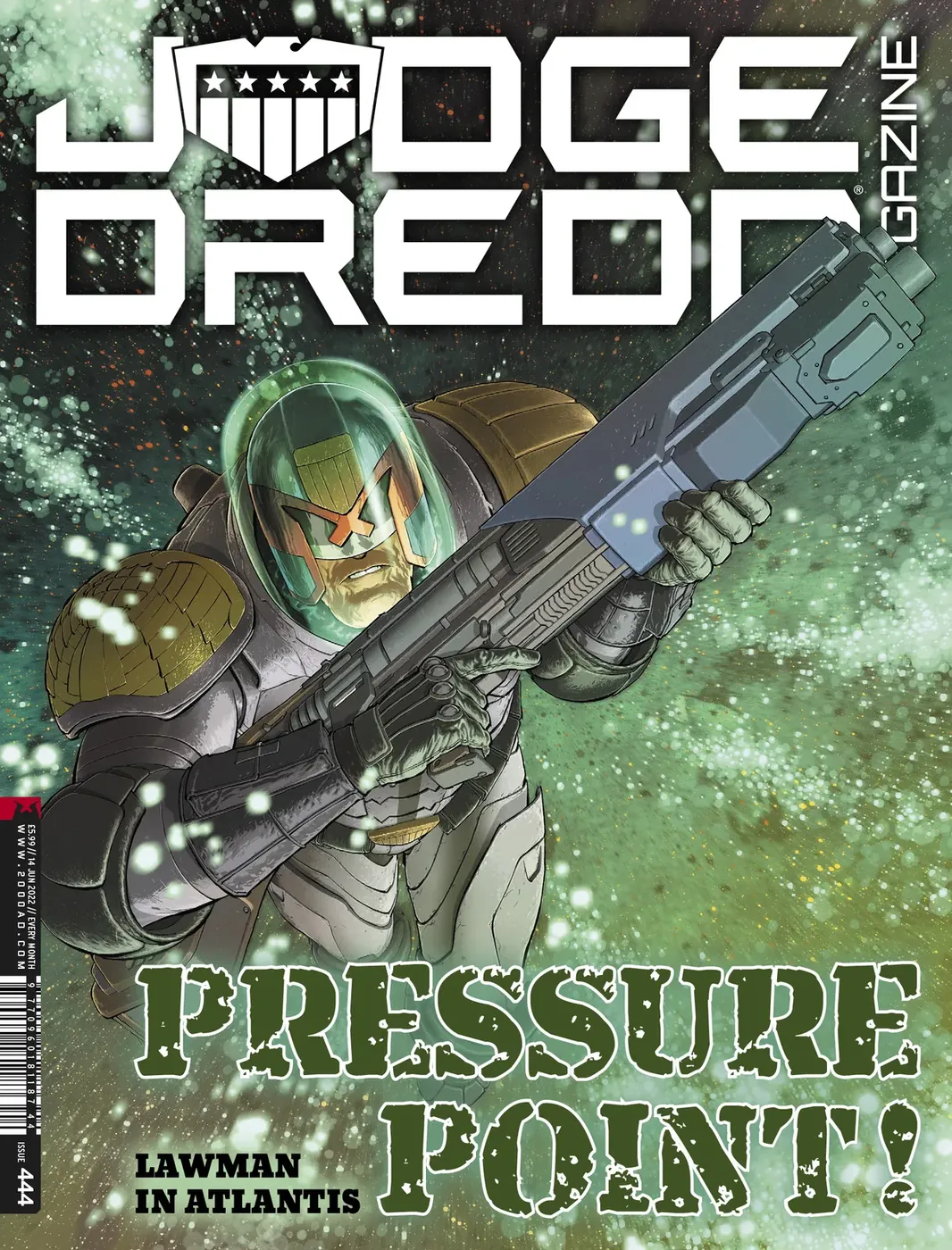 Cover of Judge Dredd Megazine #444