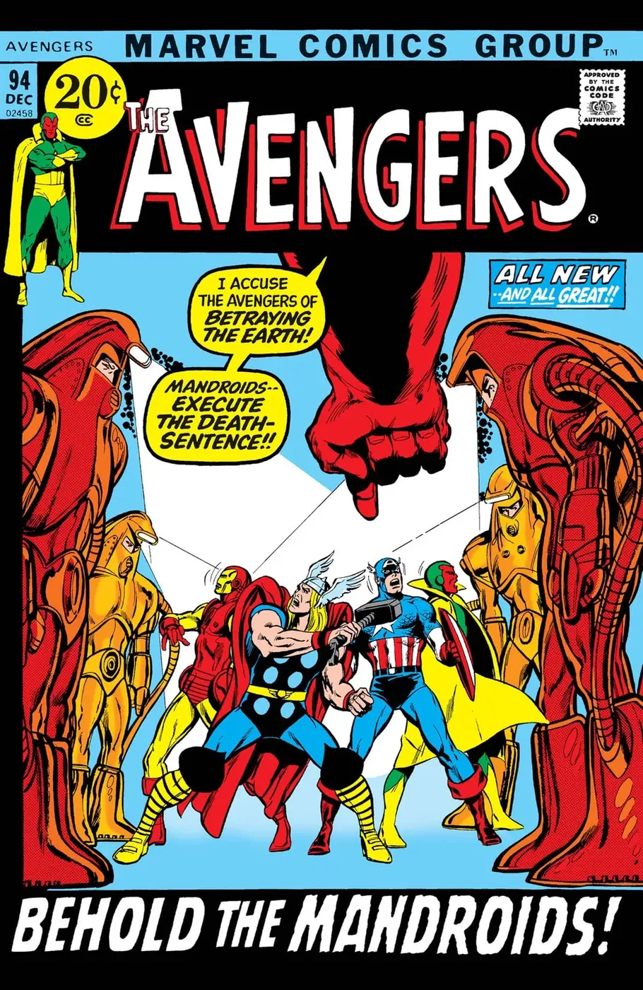 Cover of The Avengers #94