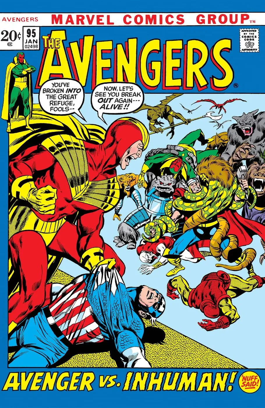 Cover of The Avengers #95