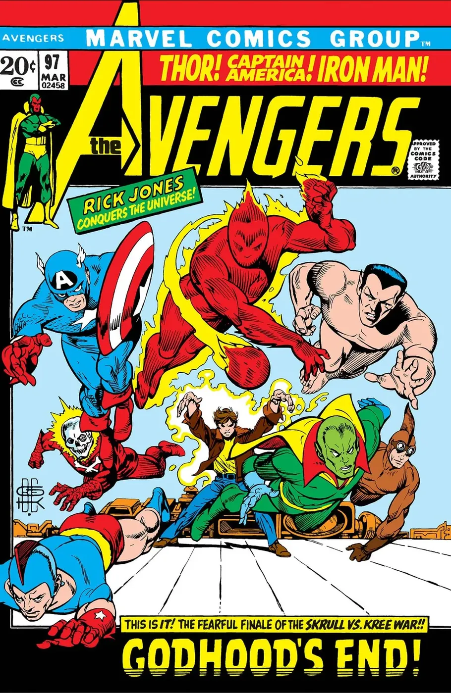 Cover of The Avengers #97