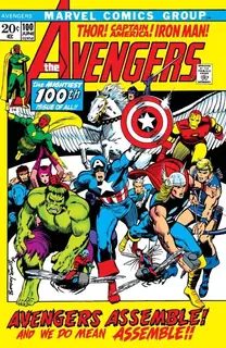 Cover of The Avengers #100