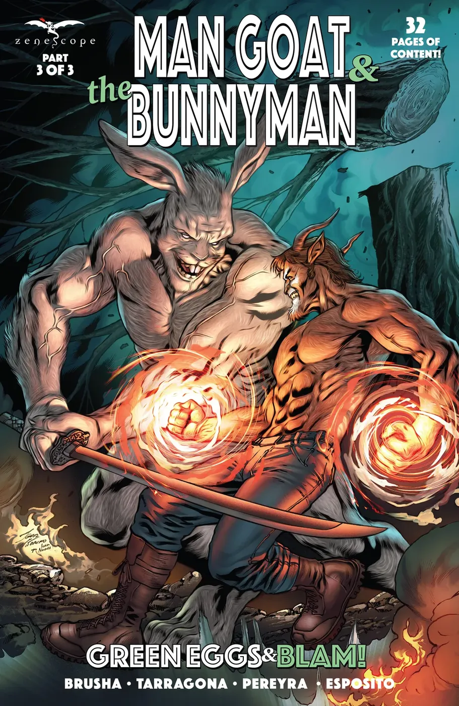 Cover of Man Goat & The Bunnyman: Green Eggs & Blam! #1
