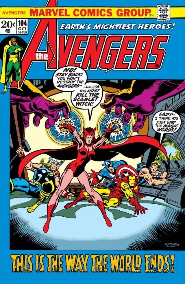 Cover of The Avengers #104