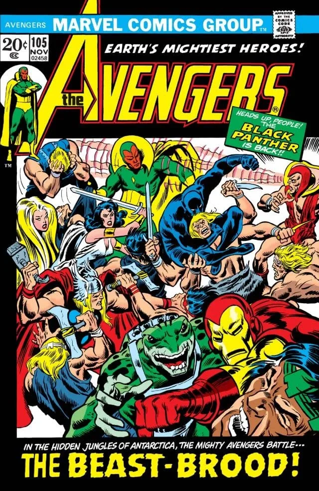 Cover of The Avengers #105