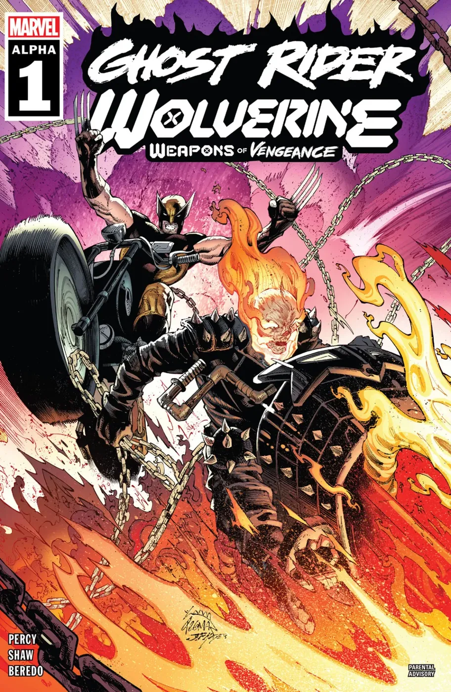 Cover of Ghost Rider / Wolverine: Weapons of Vengeance Alpha #1