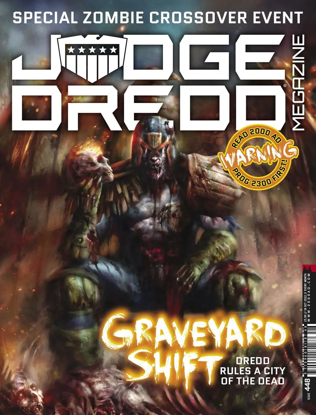 Cover of Judge Dredd Megazine #448