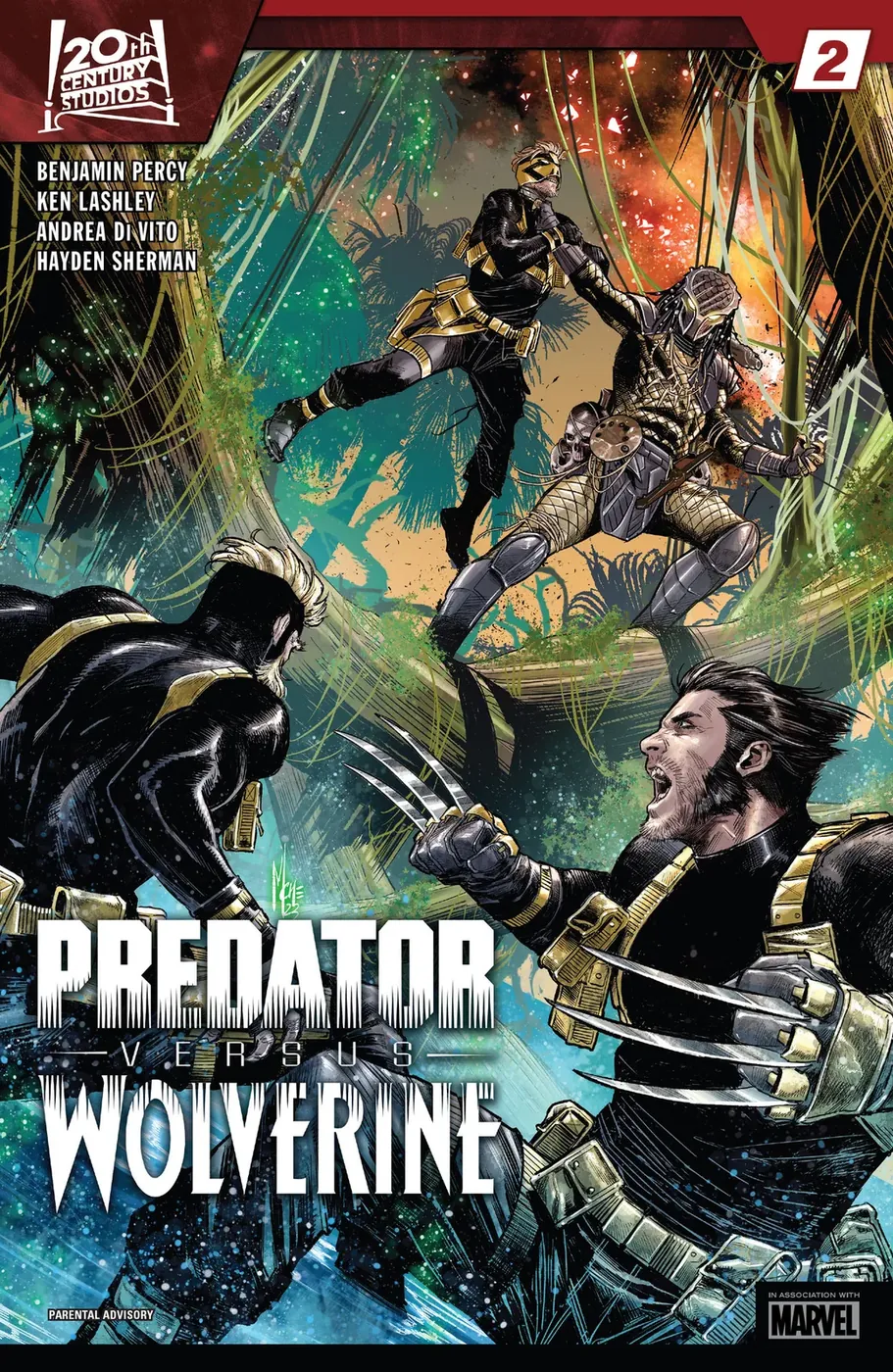 Cover of Predator vs. Wolverine #2