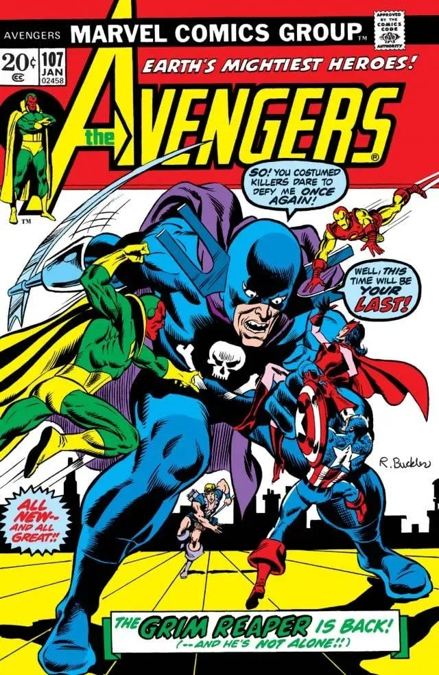 Cover of The Avengers #107