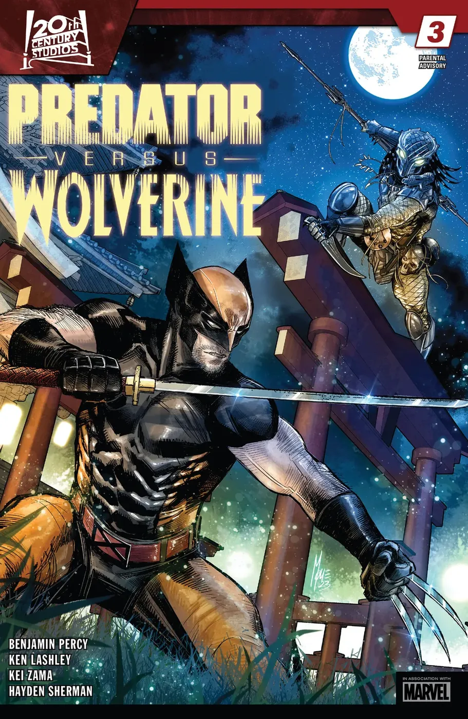 Cover of Predator vs. Wolverine #3