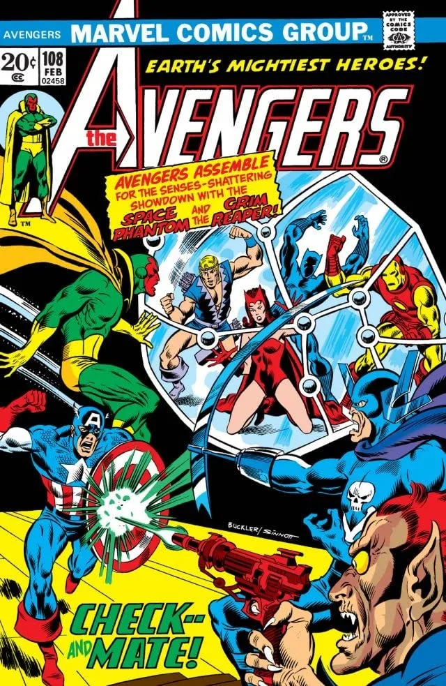 Cover of The Avengers #108