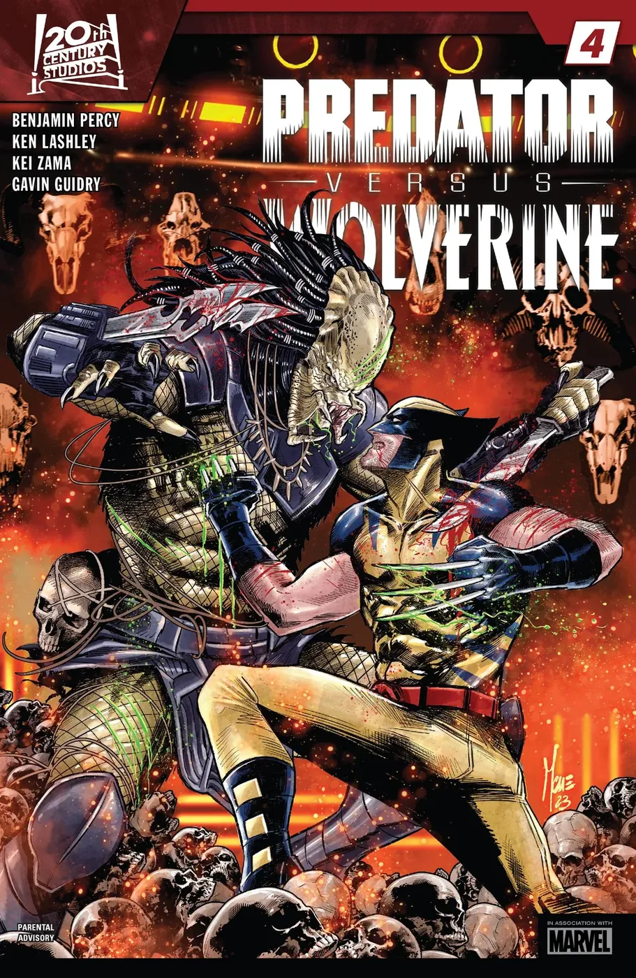 Cover of Predator vs. Wolverine #4