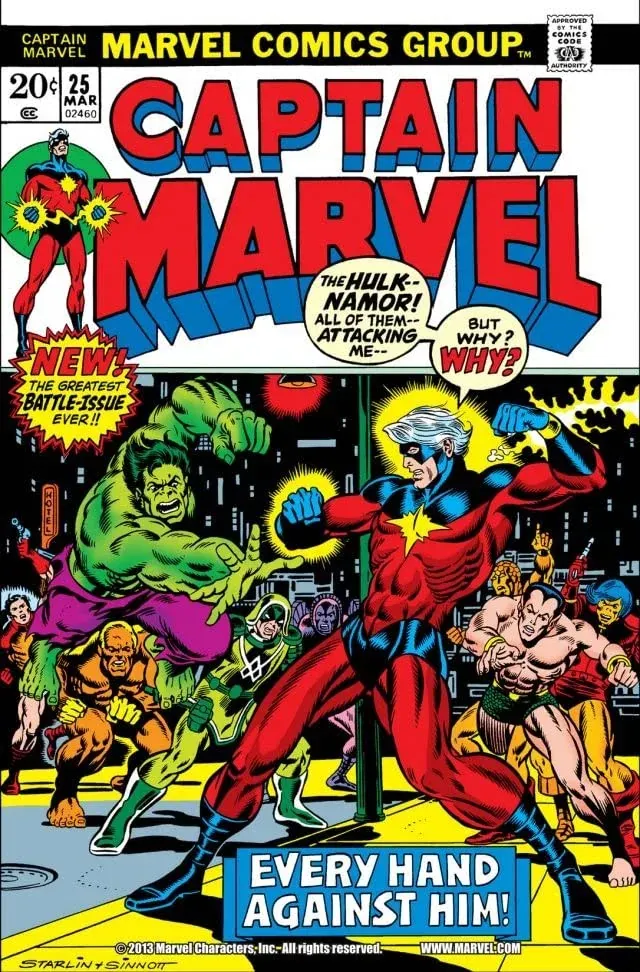 Cover of Captain Marvel #25